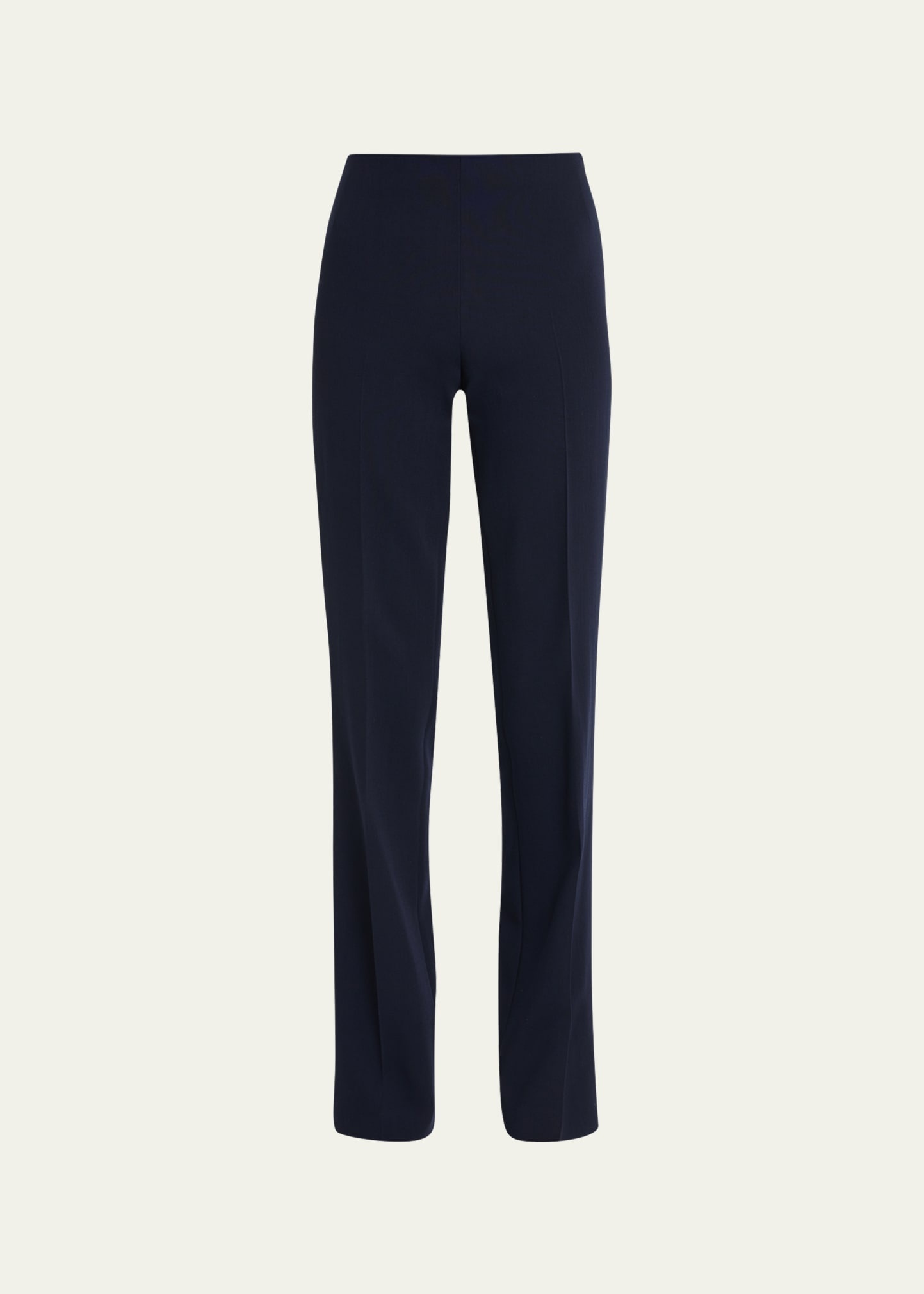 Carole Straight-Leg Wool Double-Face Pants - 1