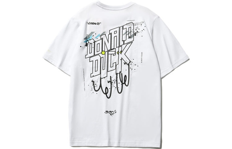 Li-Ning Li-Ning x Disney Crossover Cartoon Printing Tee 'White Black' AHSR546-1 outlook