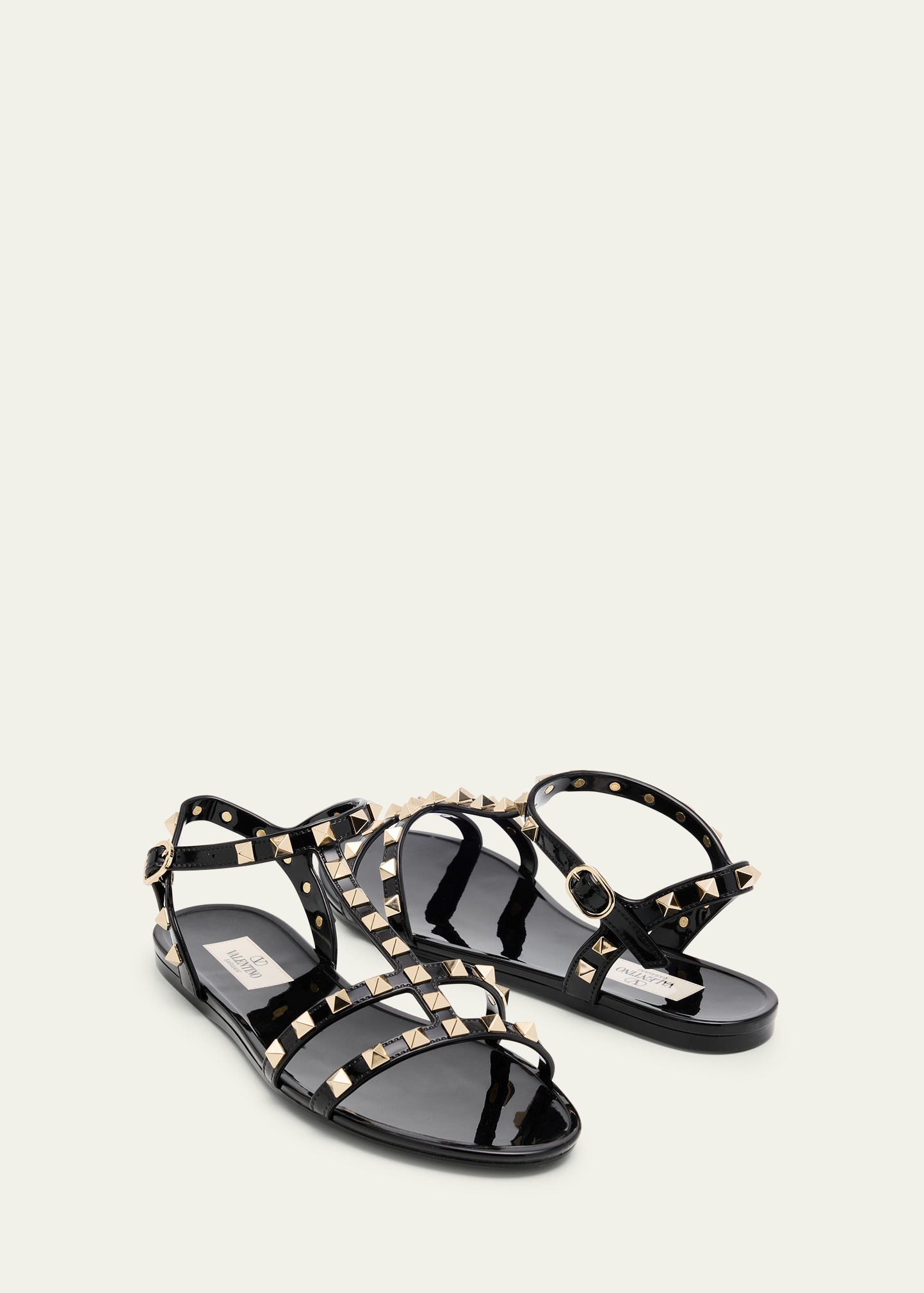 Rockstud Jelly Flat Gladiator Sandals - 7