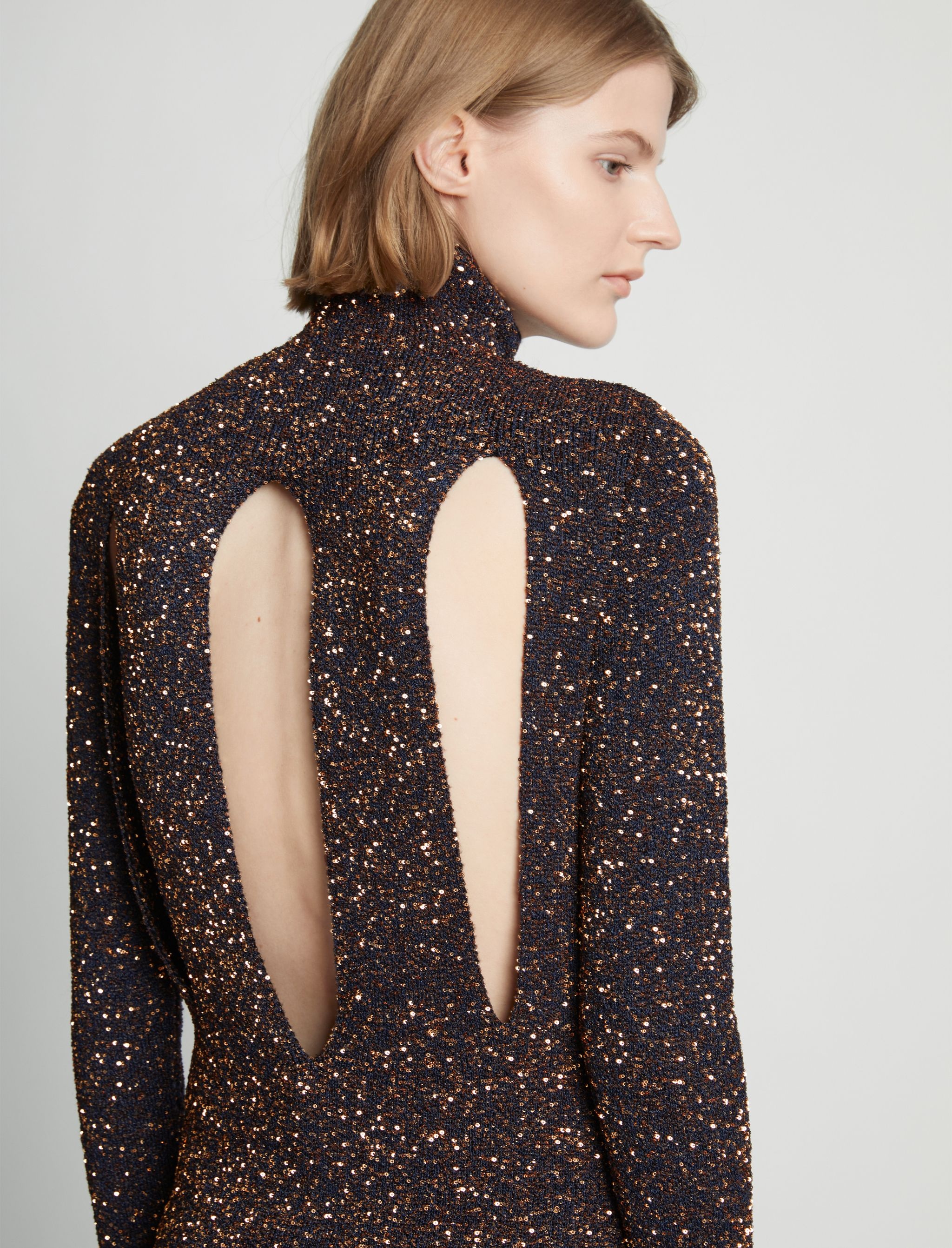 Sequin Knit Sweater - 6