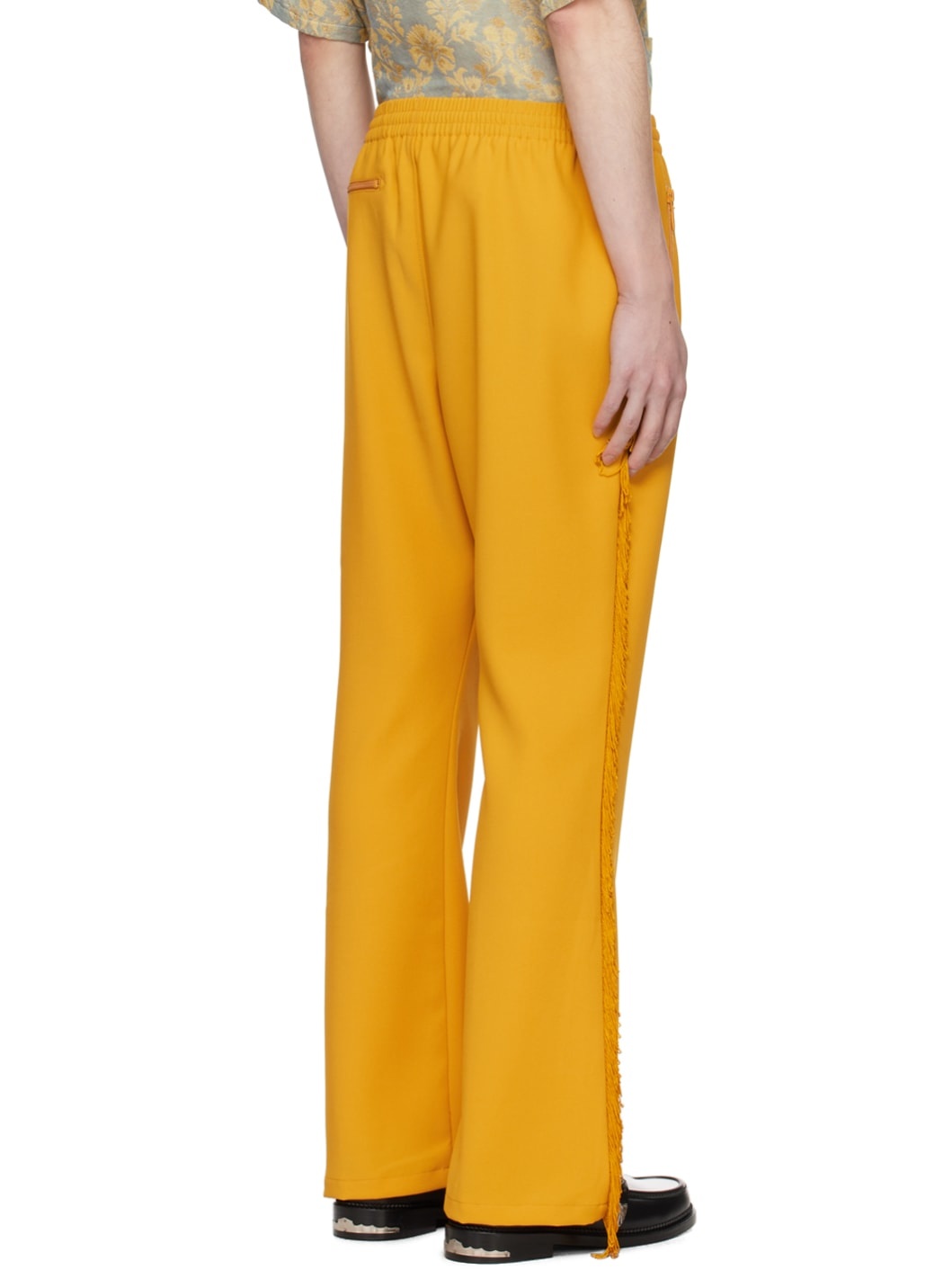 Yellow Fringe Track Pants - 3