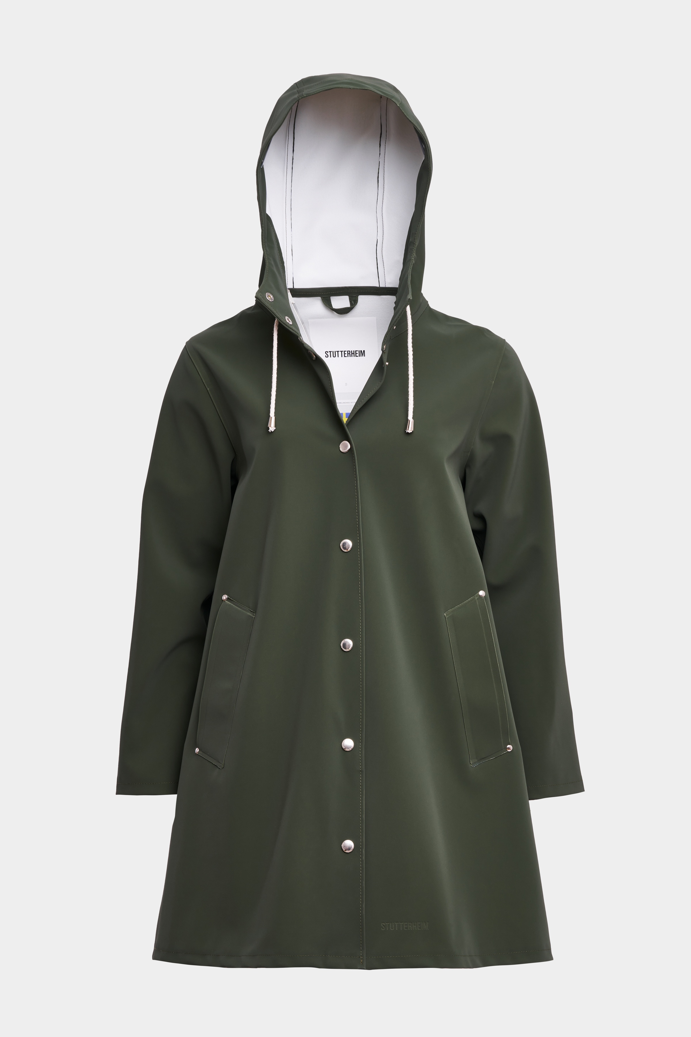 Mosebacke Matte Raincoat Green - 1