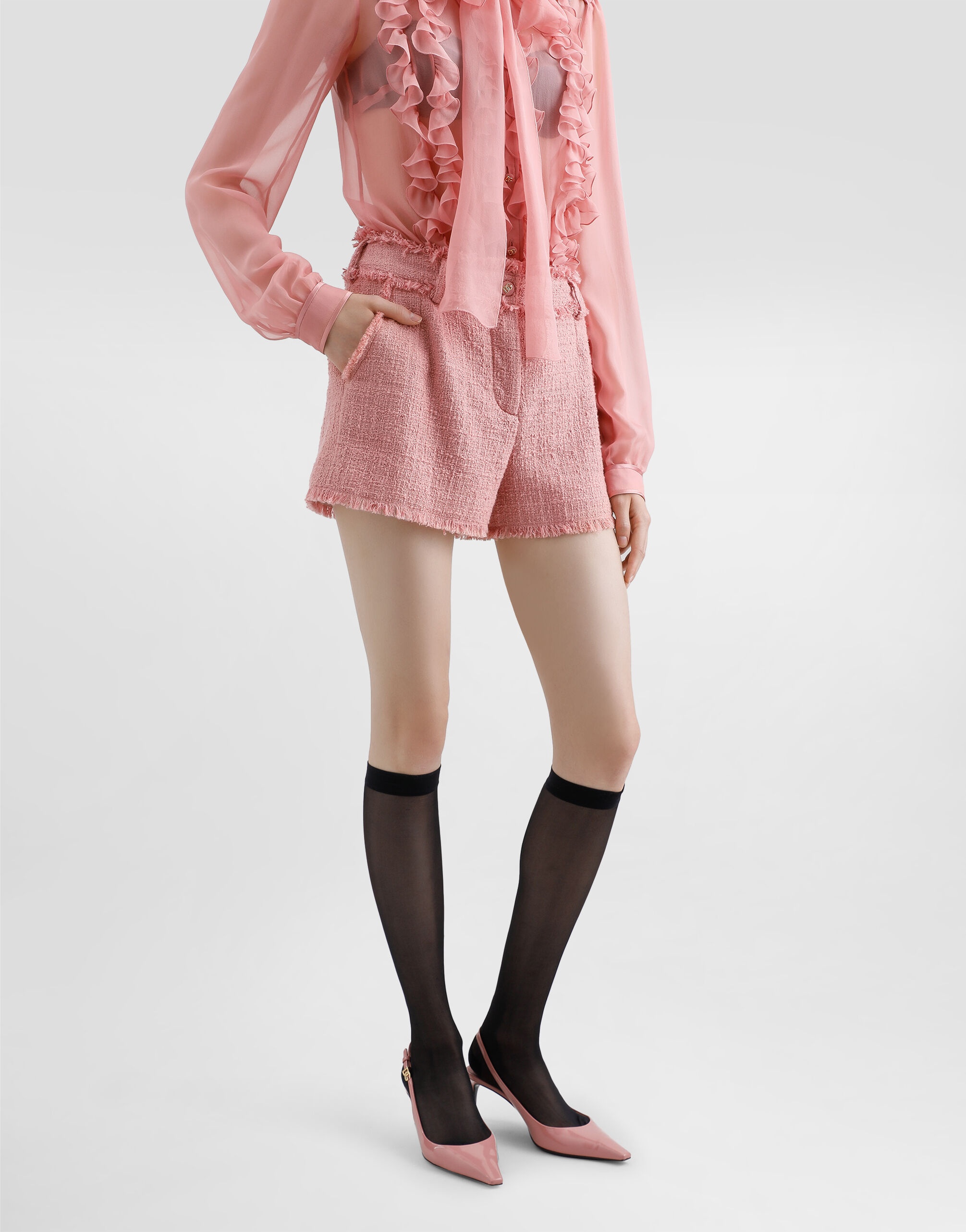 Raschel tweed shorts - 4