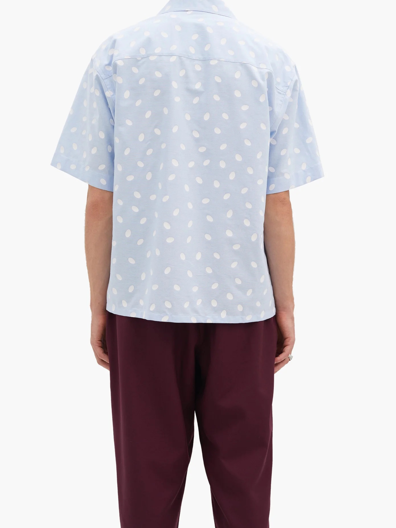 Oversized polka-dot cotton shirt - 5