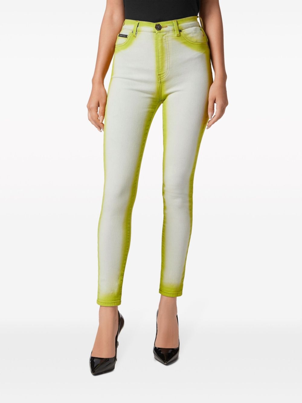 Super Fluo high-rise jeggings - 3