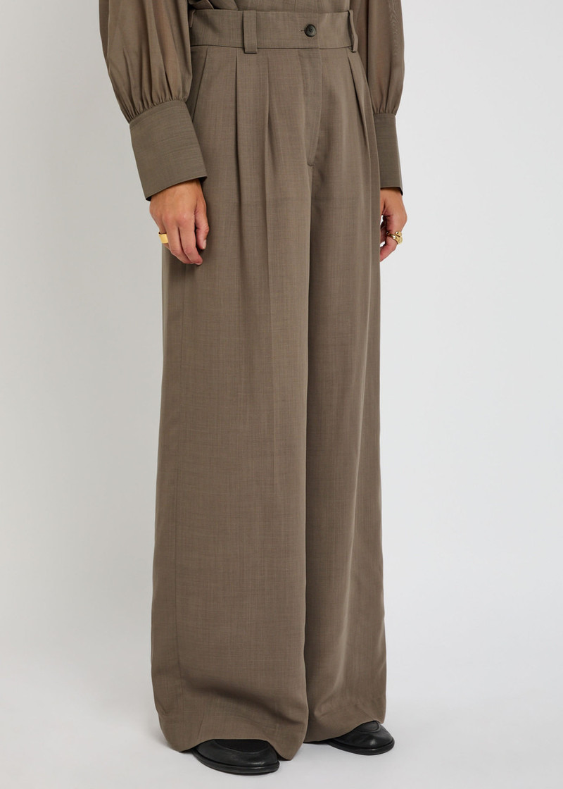 JOSEPH Joseph Forest Wide-leg Wool-blend Trousers outlook