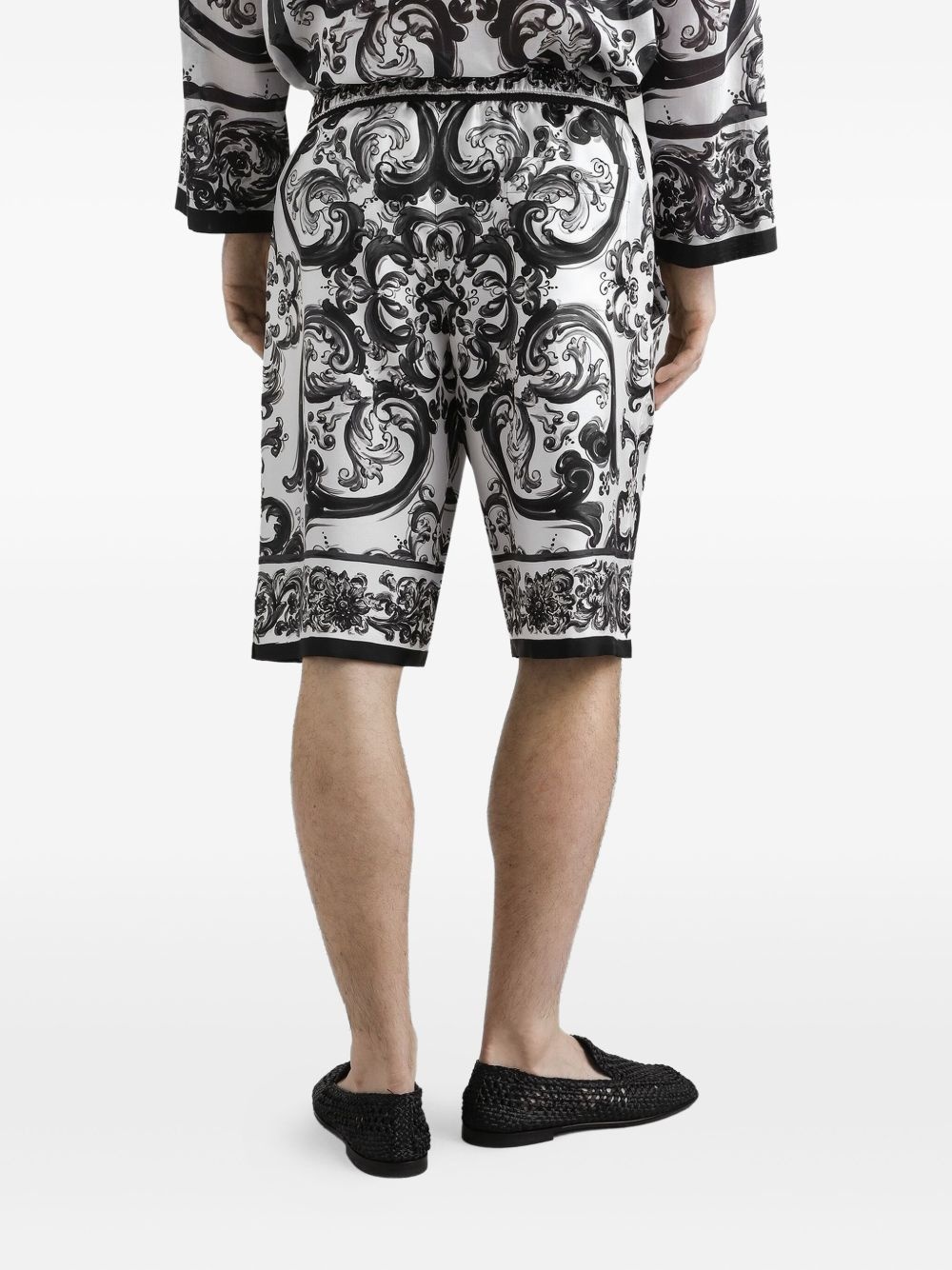 maiolica print bermuda shorts - 5
