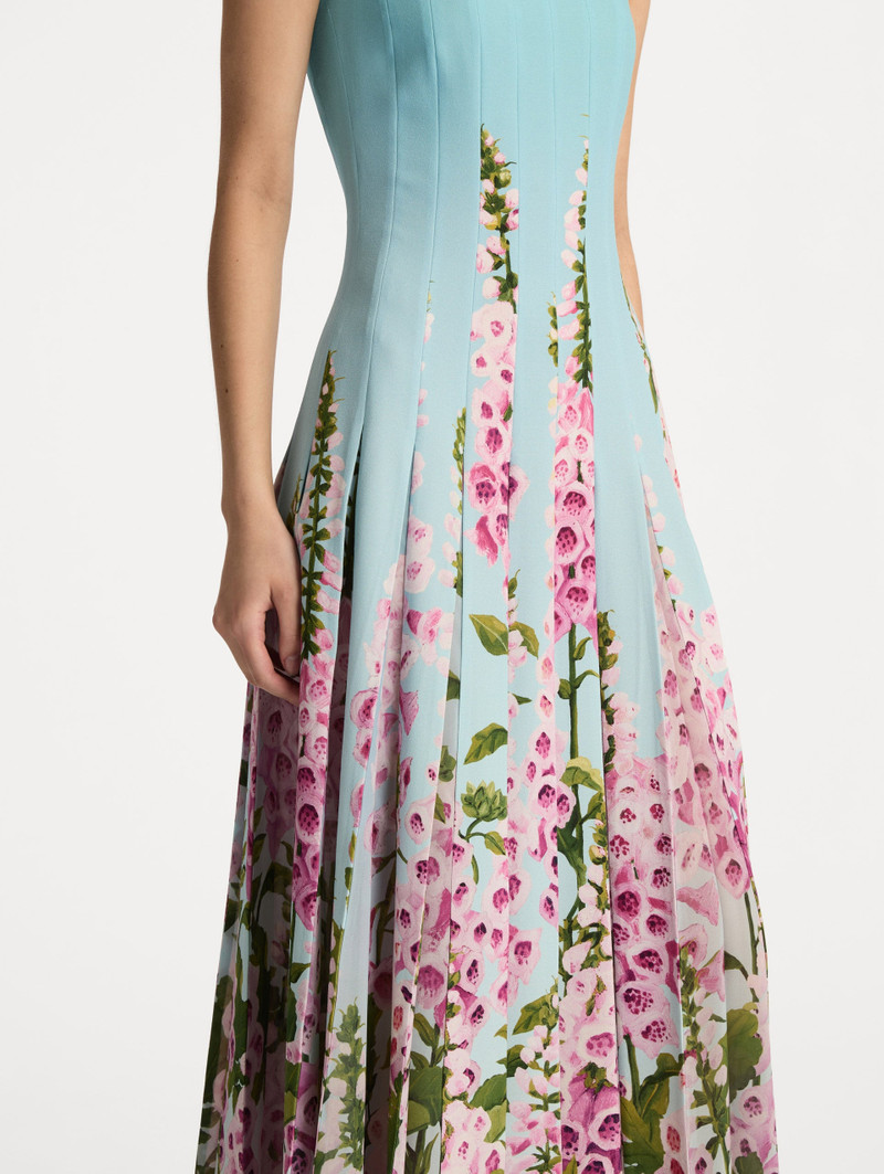 DEGRADÉ FOXGLOVE CHIFFON INSET DRESS 5