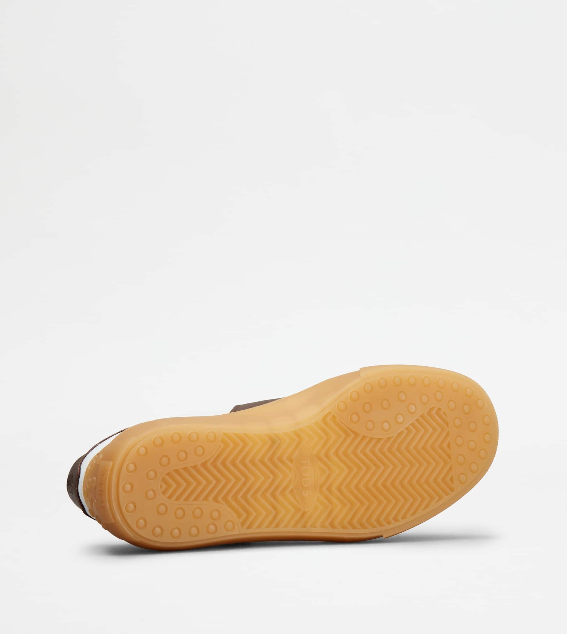 TOD'S SNEAKERS IN LEATHER - WHITE, BEIGE, BROWN - 4