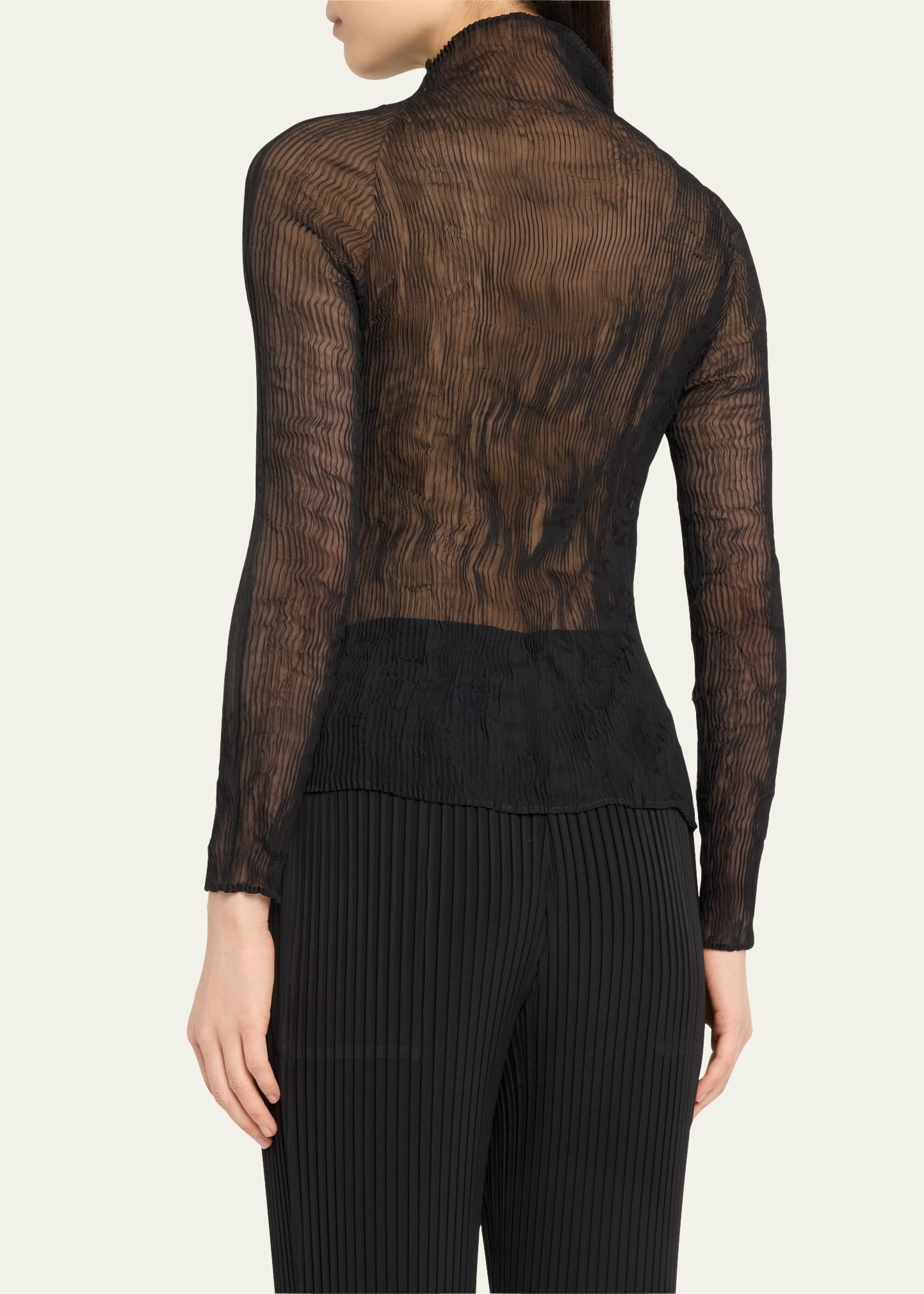 Chiffon Twist-38 Sheer Top - 3