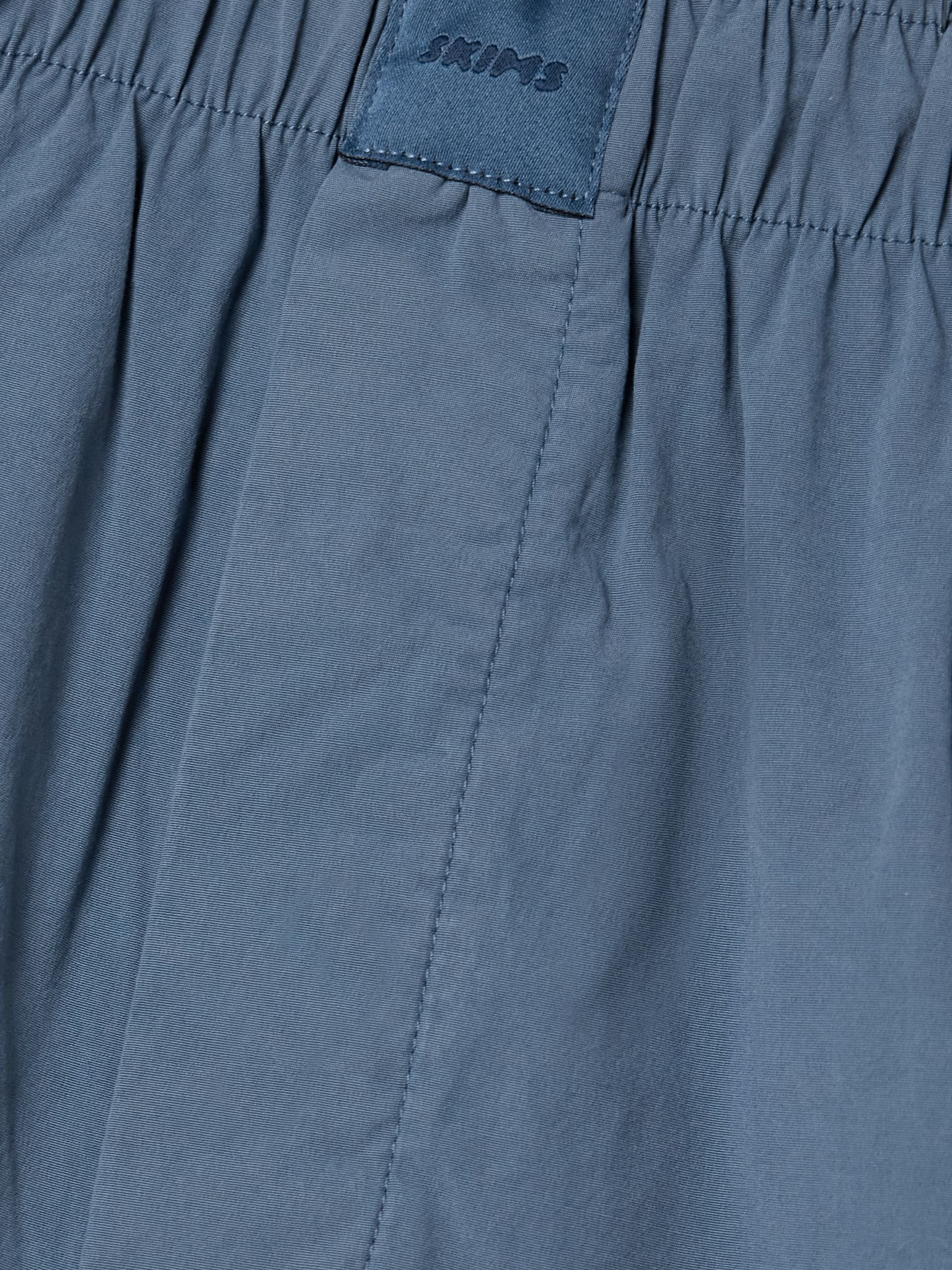 Cotton-Blend Poplin Boxers - Harbor Blue - 5