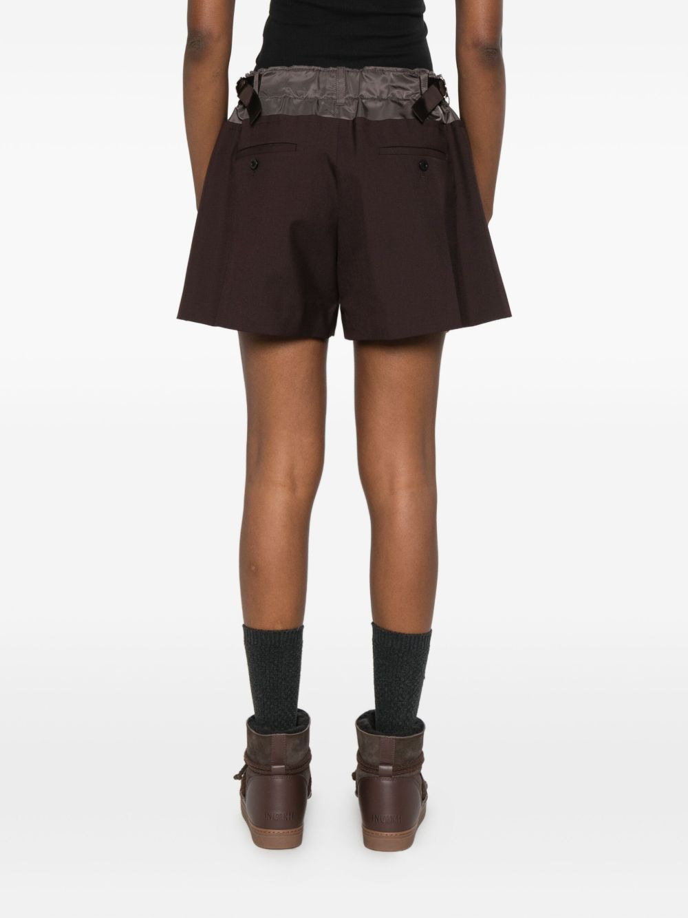 panelled tailored shorts - 4