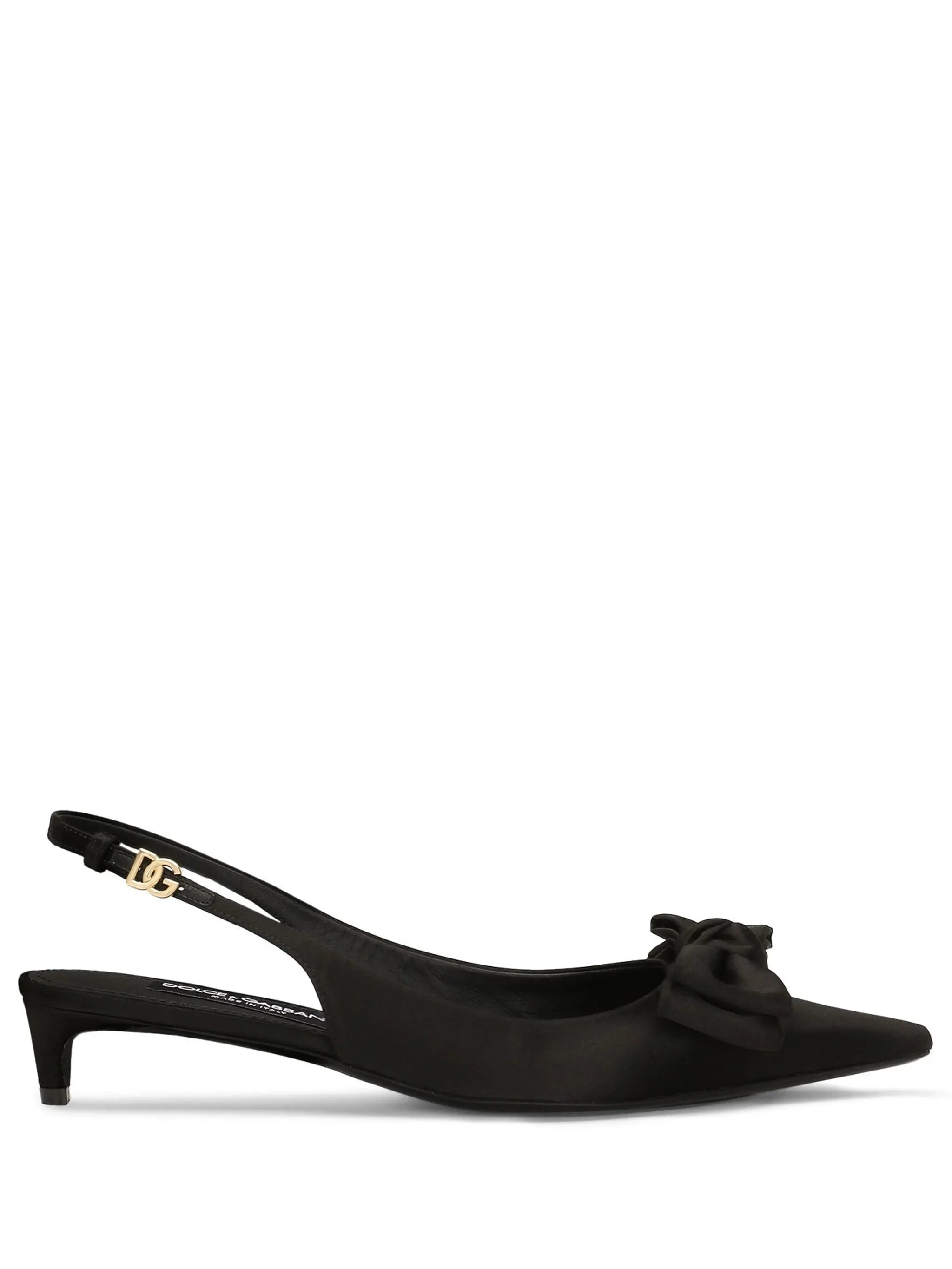 30mm Bow detailing slingback pumps - 1