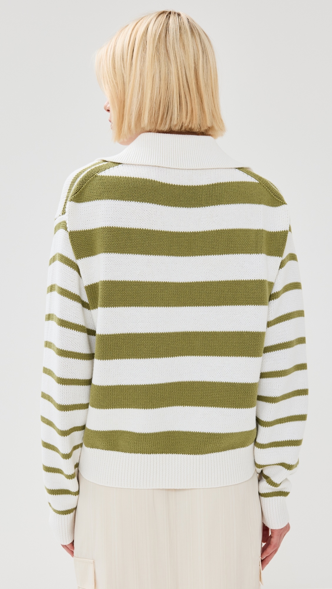 Stripe Murphy Sweater in Cotton Cashmere - 2