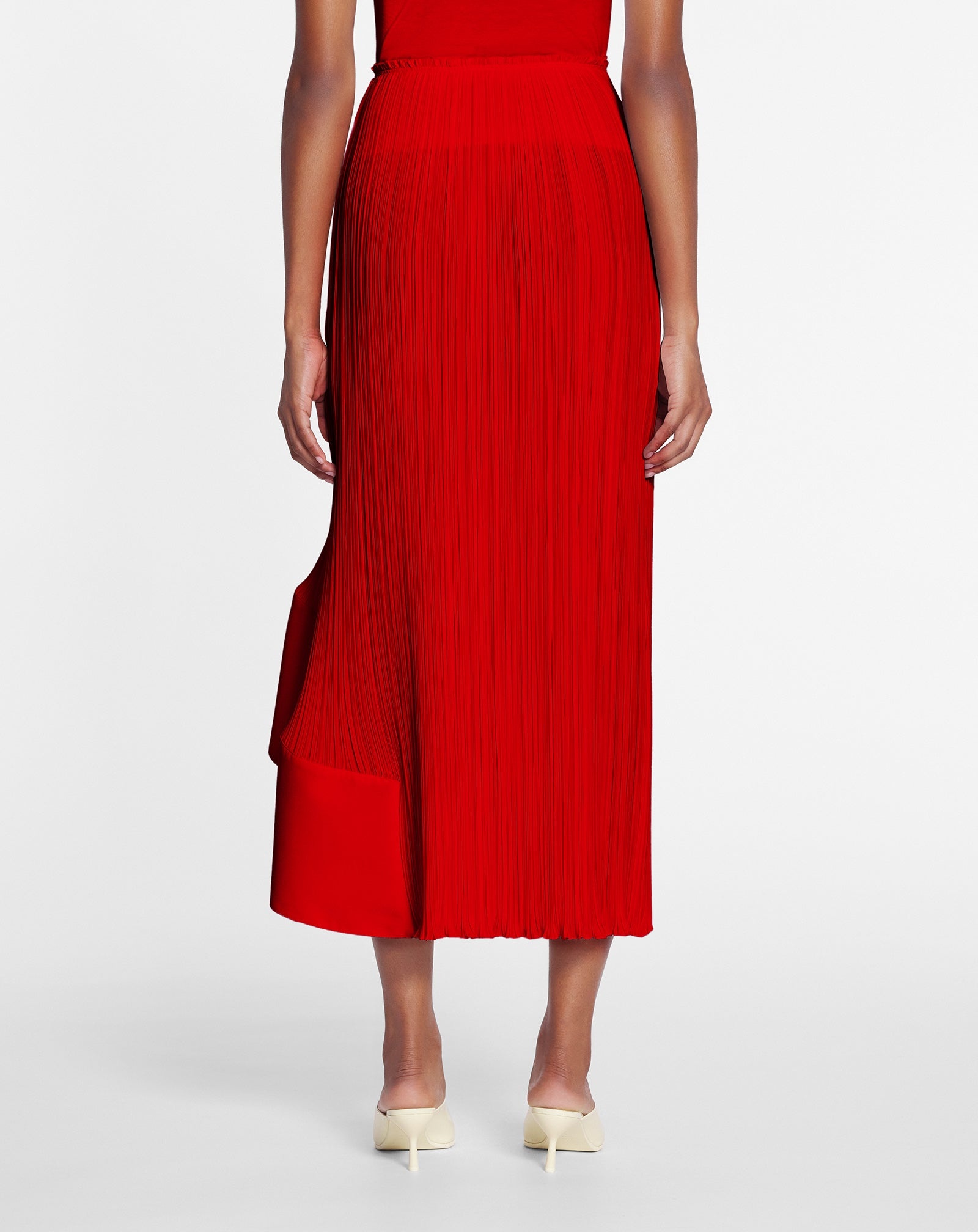 PLEATED MIDI SKIRT - 4