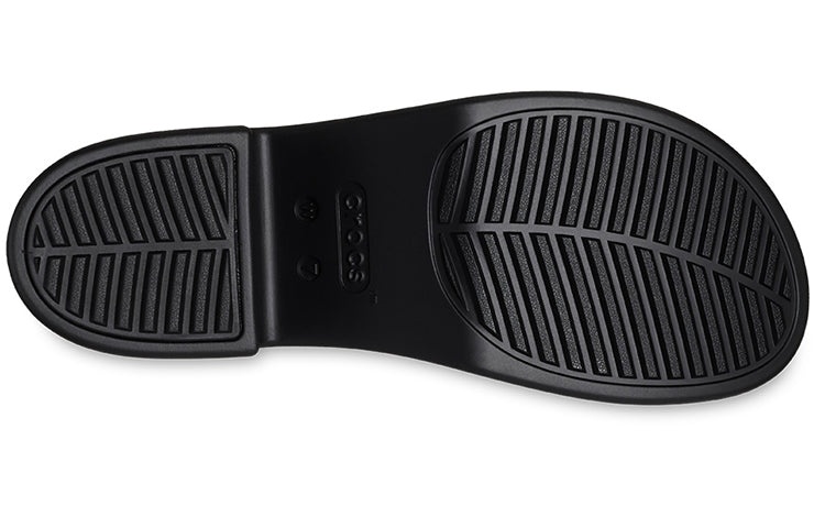 (WMNS) Crocs Brooklyn Slide Heels 'Black' 209408-060 - 6