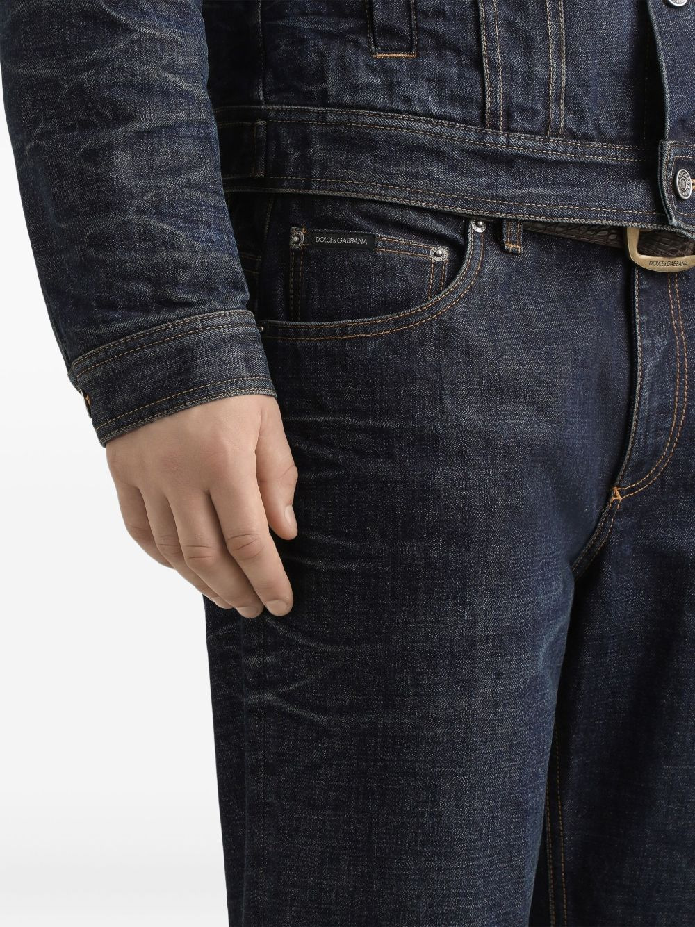 logo-plaque  jeans - 5