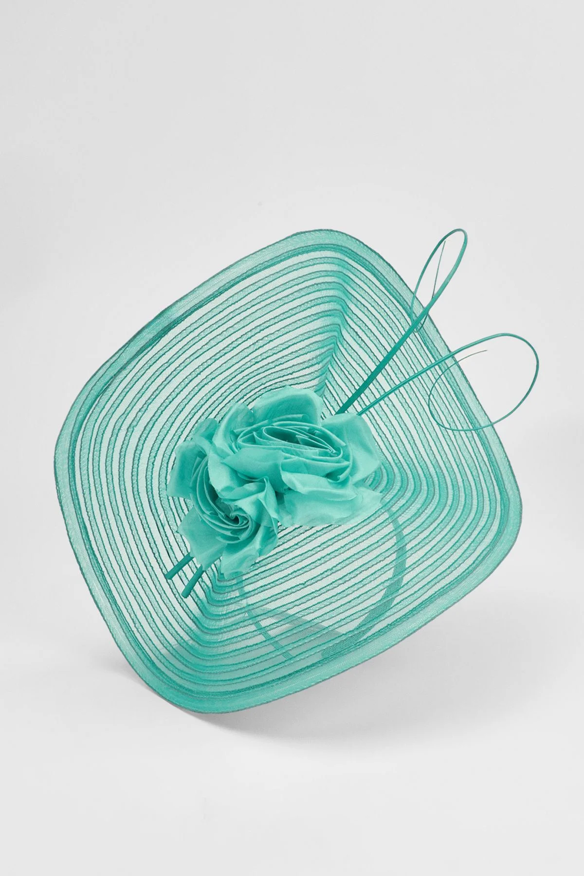 Asymmetric Disk Flower Detailed Fascinator - 1