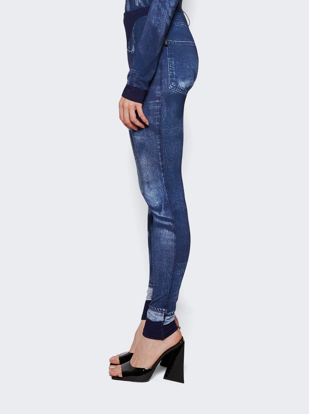 Trompe L'oeil Legging Navy Blue - 5