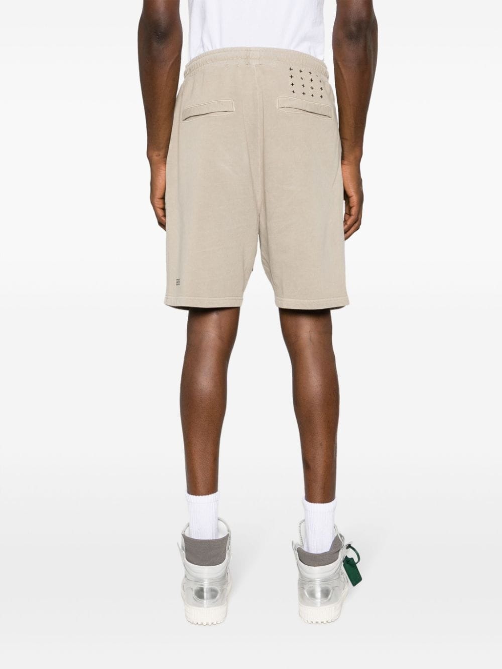 graphic-print cotton shorts - 4