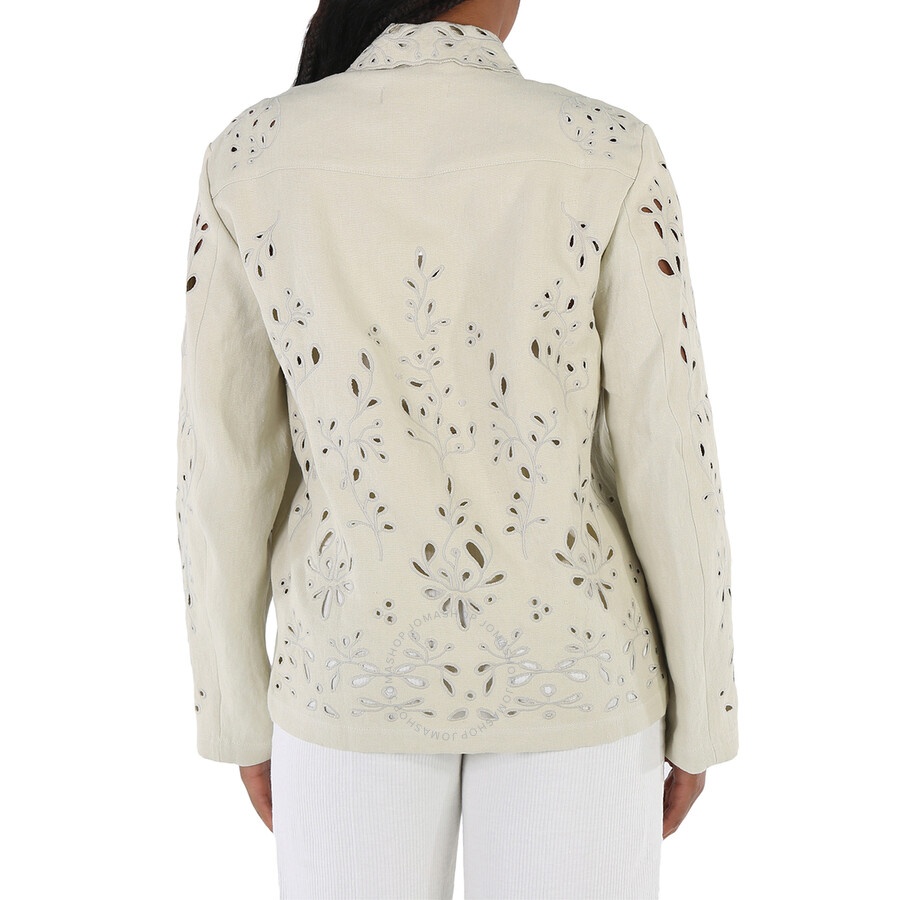 Chloe Ladies Embroidered Overshirt Jacket - 6