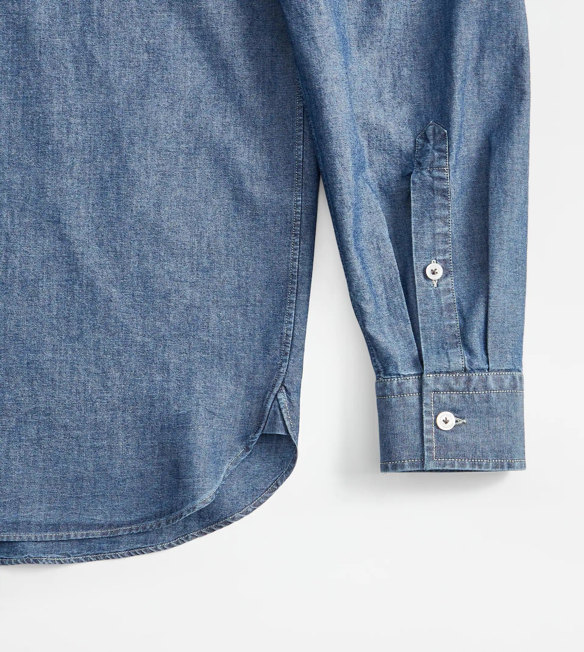 CHAMBRAY SHIRT - BLUE - 5