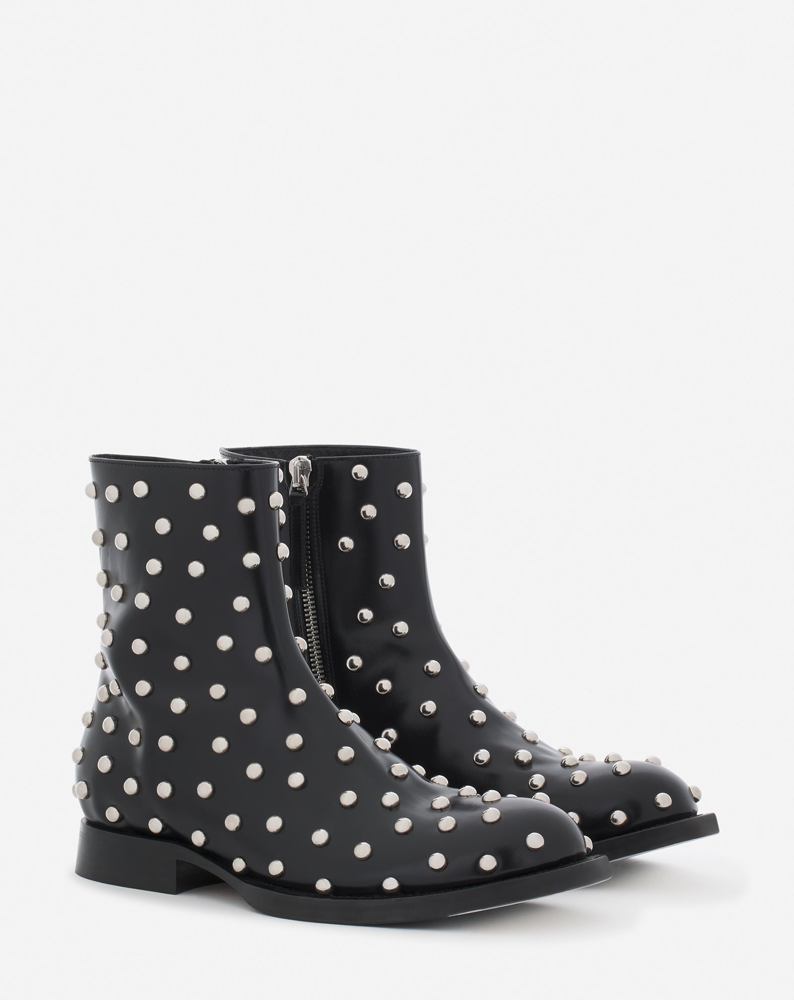 MEDLEY STUDDED LEATHER ANKLE BOOTS - 2