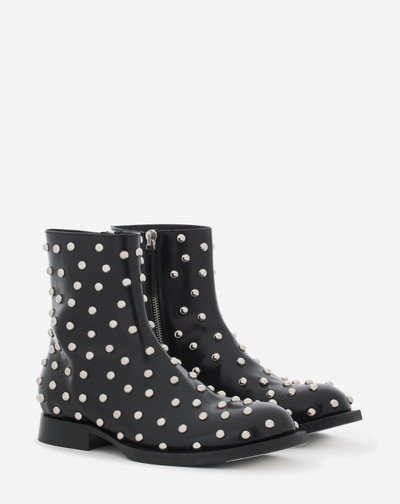 Lanvin MEDLEY STUDDED LEATHER ANKLE BOOTS outlook