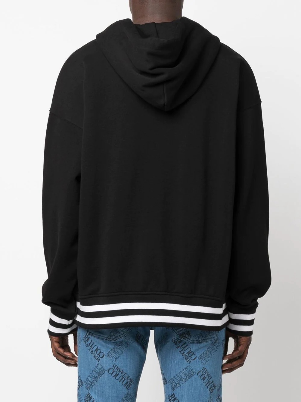 logo print hooded sweatshirt - 4