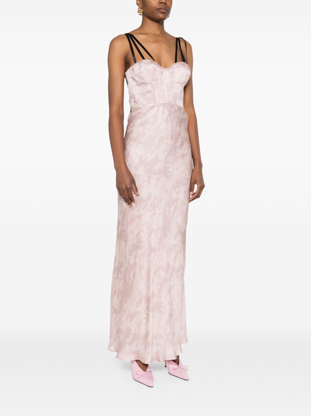 x Patrick McDowell satin maxi dress - 3