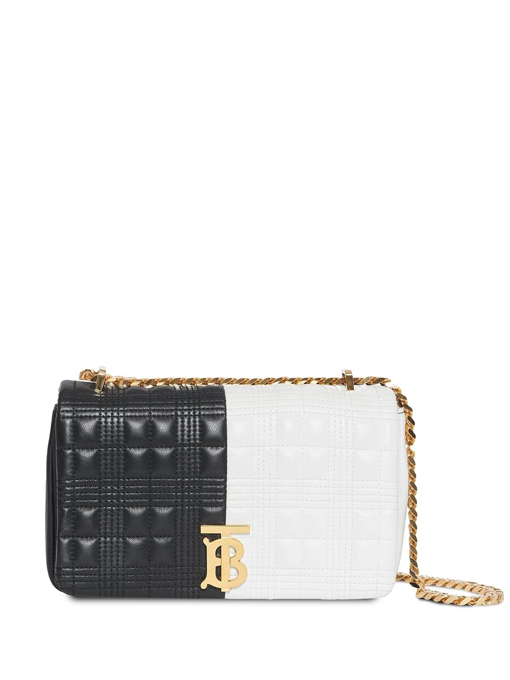 small quilted two-tone cross body bag - 1