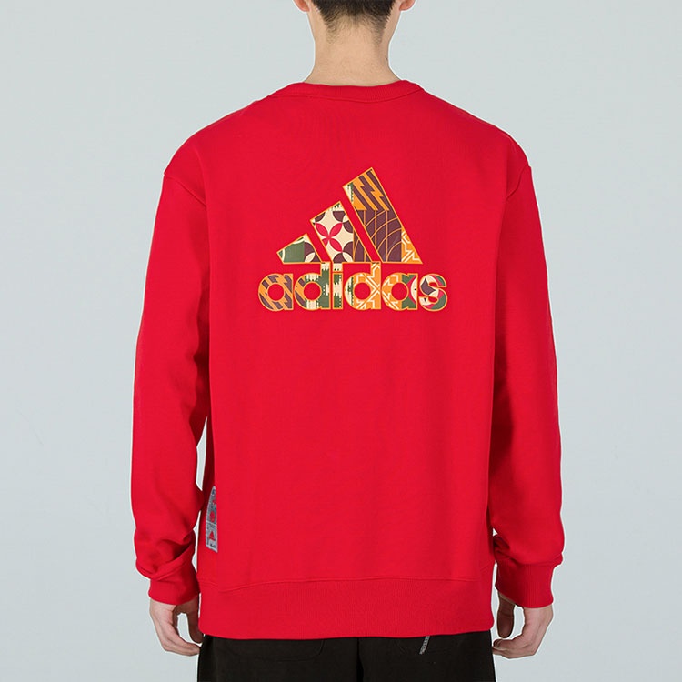 adidas Mufc Cny Cr Swt limited Embroidered Manchester United Soccer/Football Sports Pullover Red H63 - 4