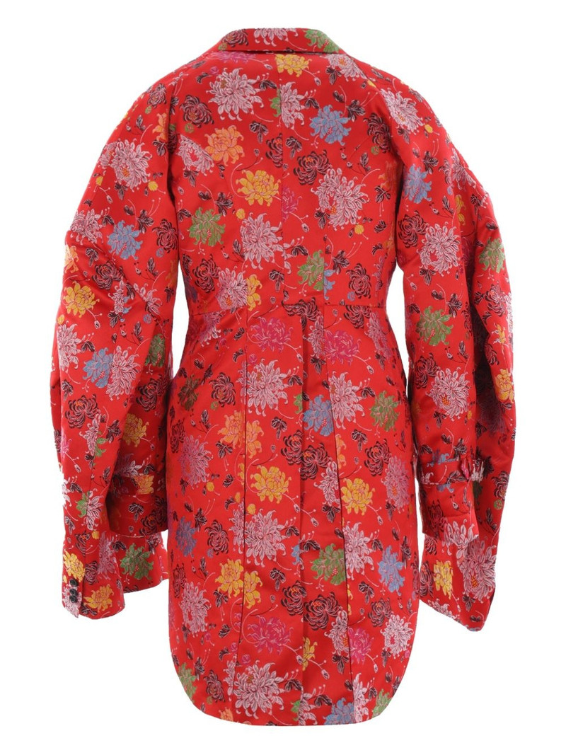 Comme Des Garçons floral-jacquard blazer outlook