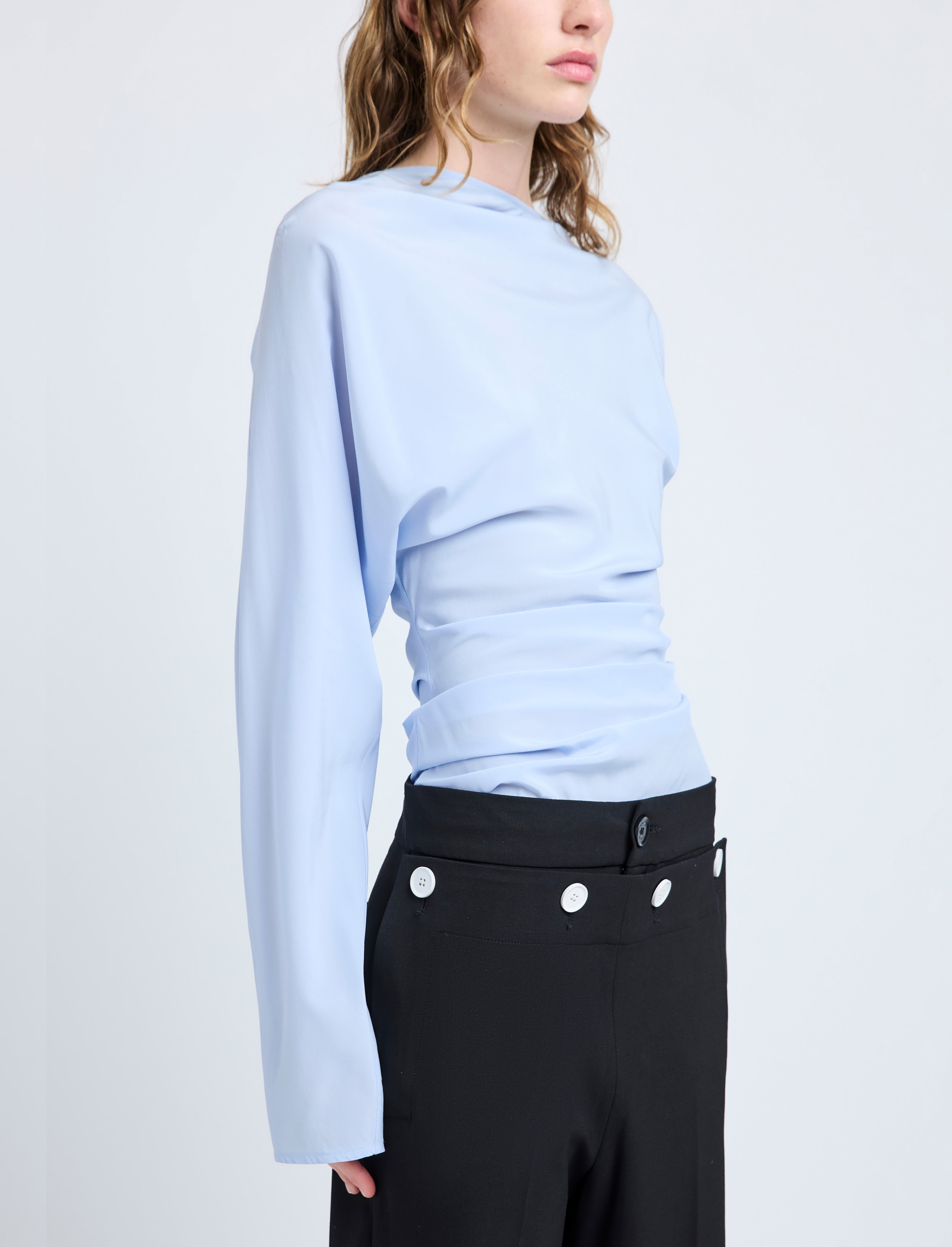 Keegan Top in Stretch Silk Viscose - 6