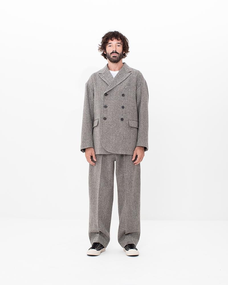 RUSSO PANTS (DONEGAL TWEED) BROWN - 5
