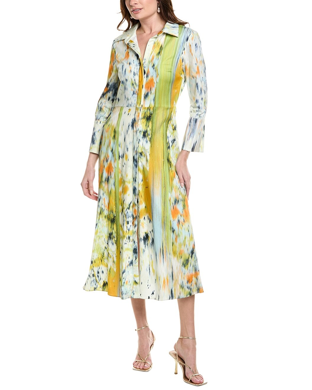 Oscar de la Renta Abstract Shirtdress - 1