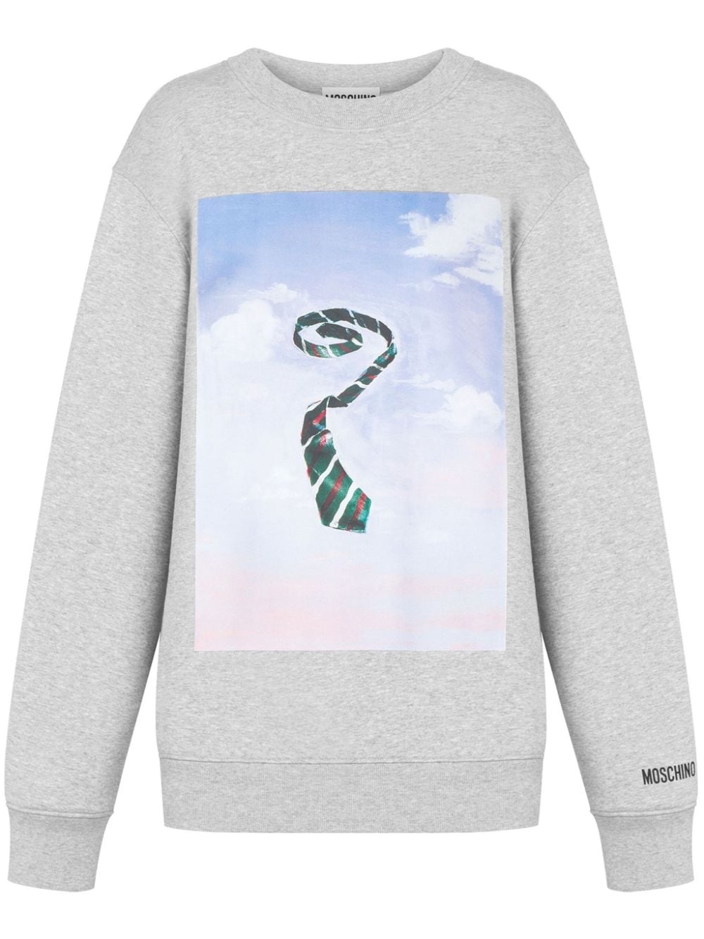 grafhic-print cotton sweatshirt - 1