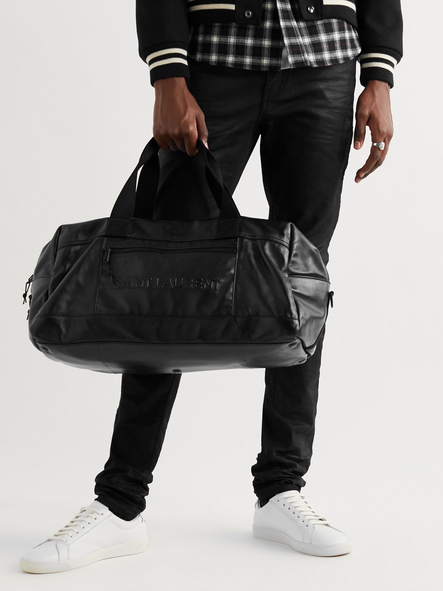 Logo-Embossed Leather Holdall - 2