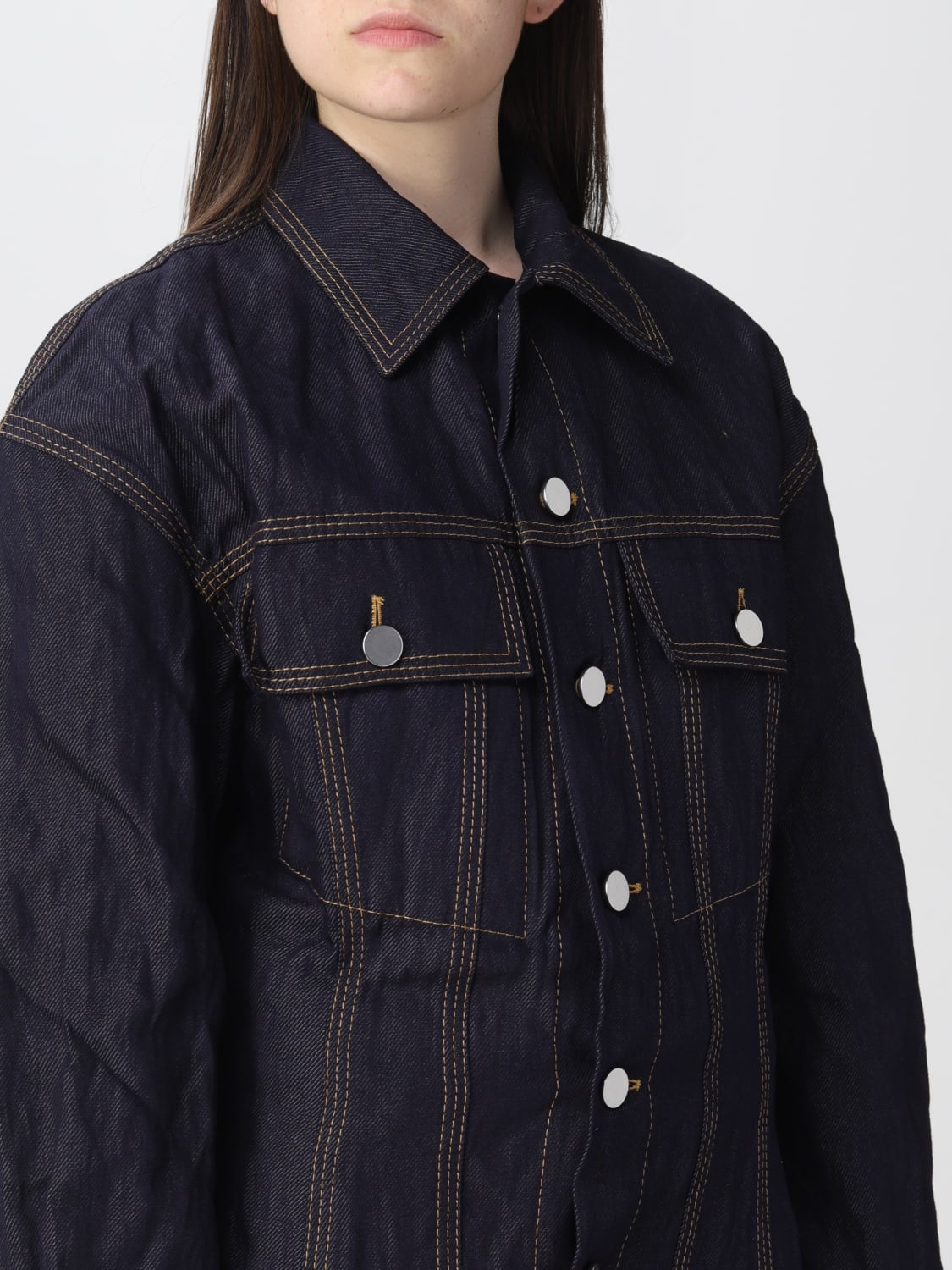 Bottega Veneta Salon 03 stitches denim jacket - 5