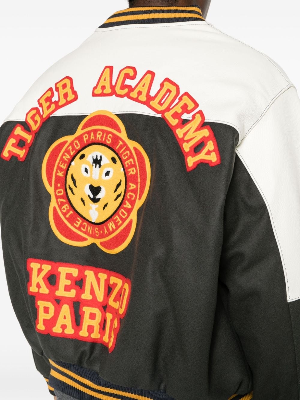 Kenzo Tiger Academy logo-appliquÃ© bomber jacket - 5
