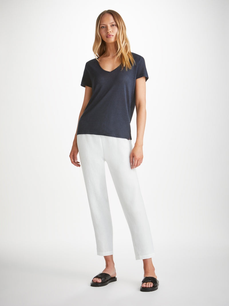 Women's Trousers Vienna Linen White - 3