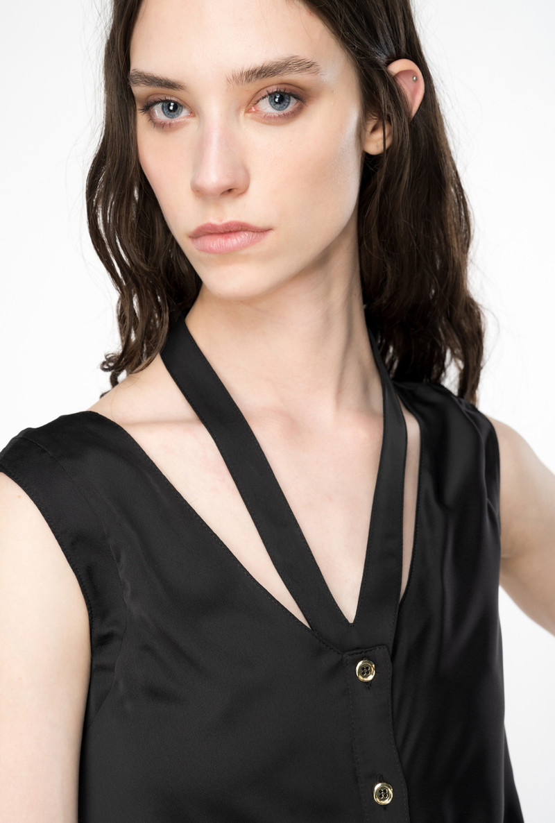 MATTE SATIN MIDI DRESS 4