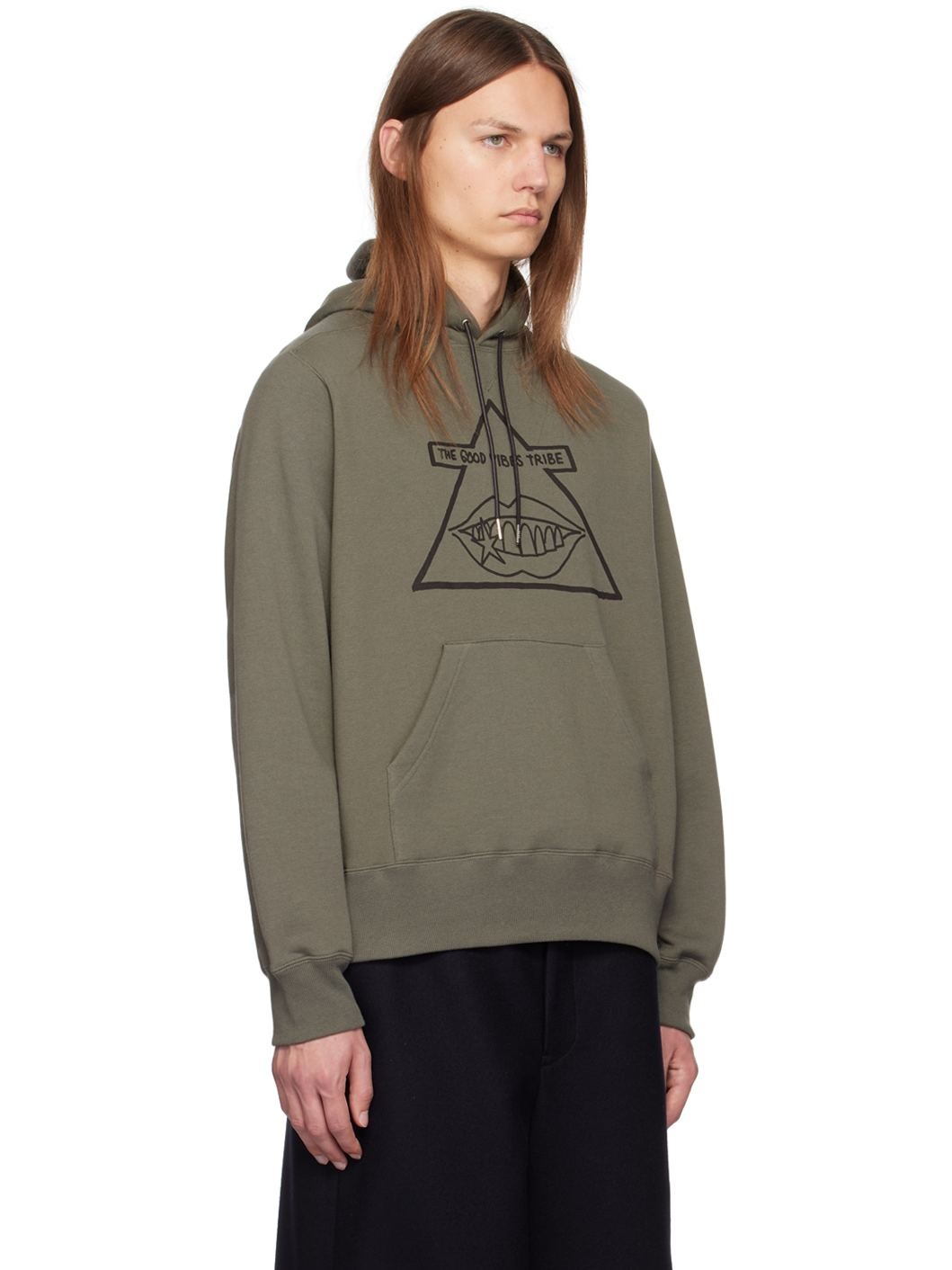 sacai Khaki Gonz Edition 'The Good Vibes Tribe' Hoodie
