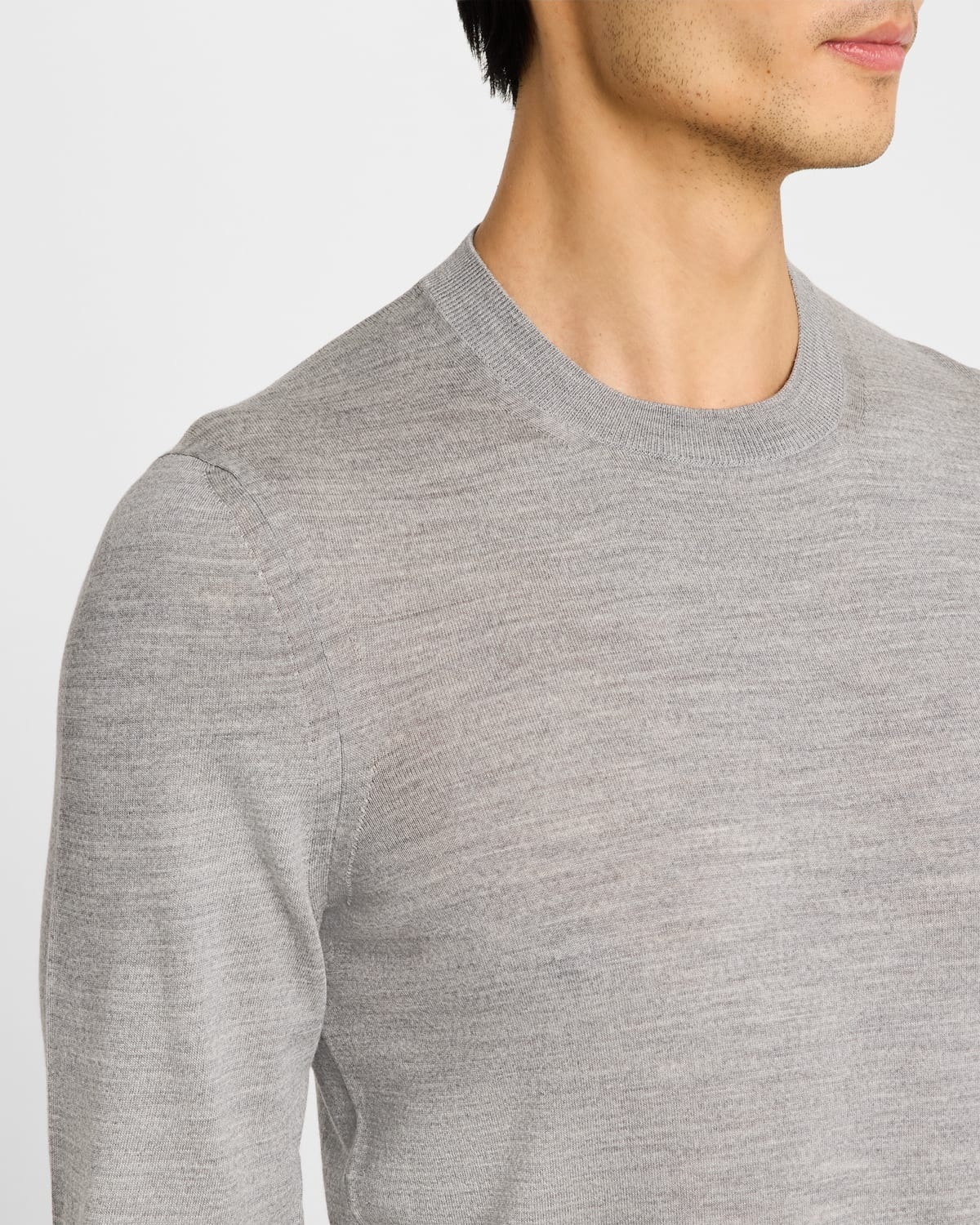 Men's Fine-Gauge Wool Sweater - 5
