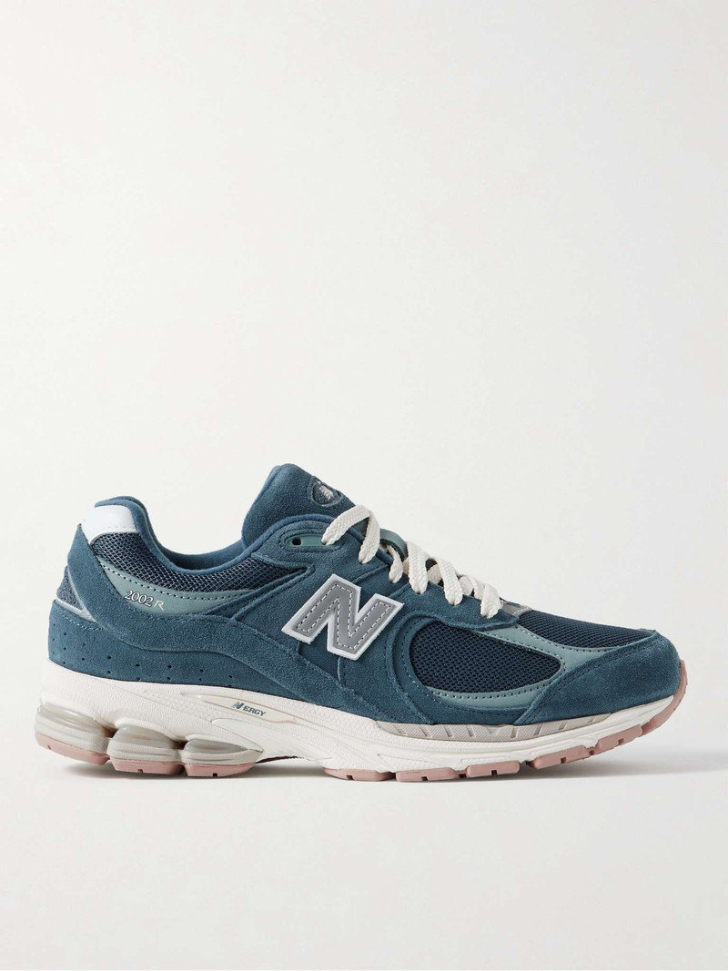 2002R Leather-Trimmed Suede and Mesh Sneakers - 1