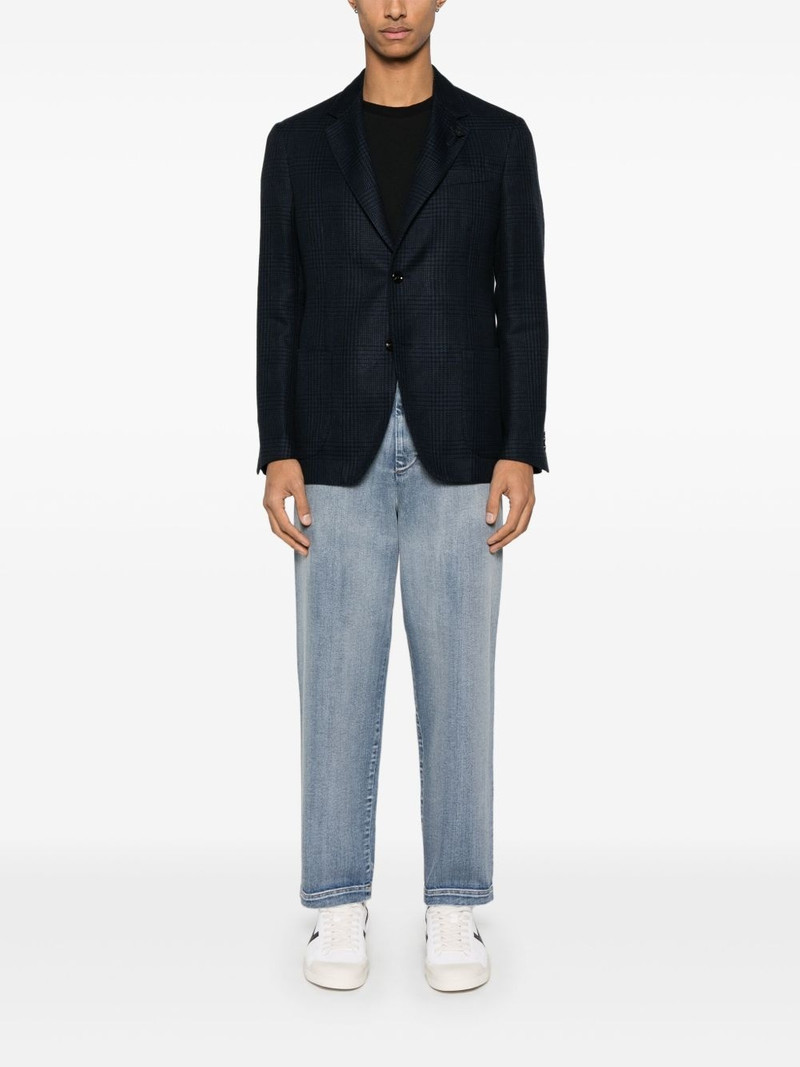 LARDINI checked blazer outlook