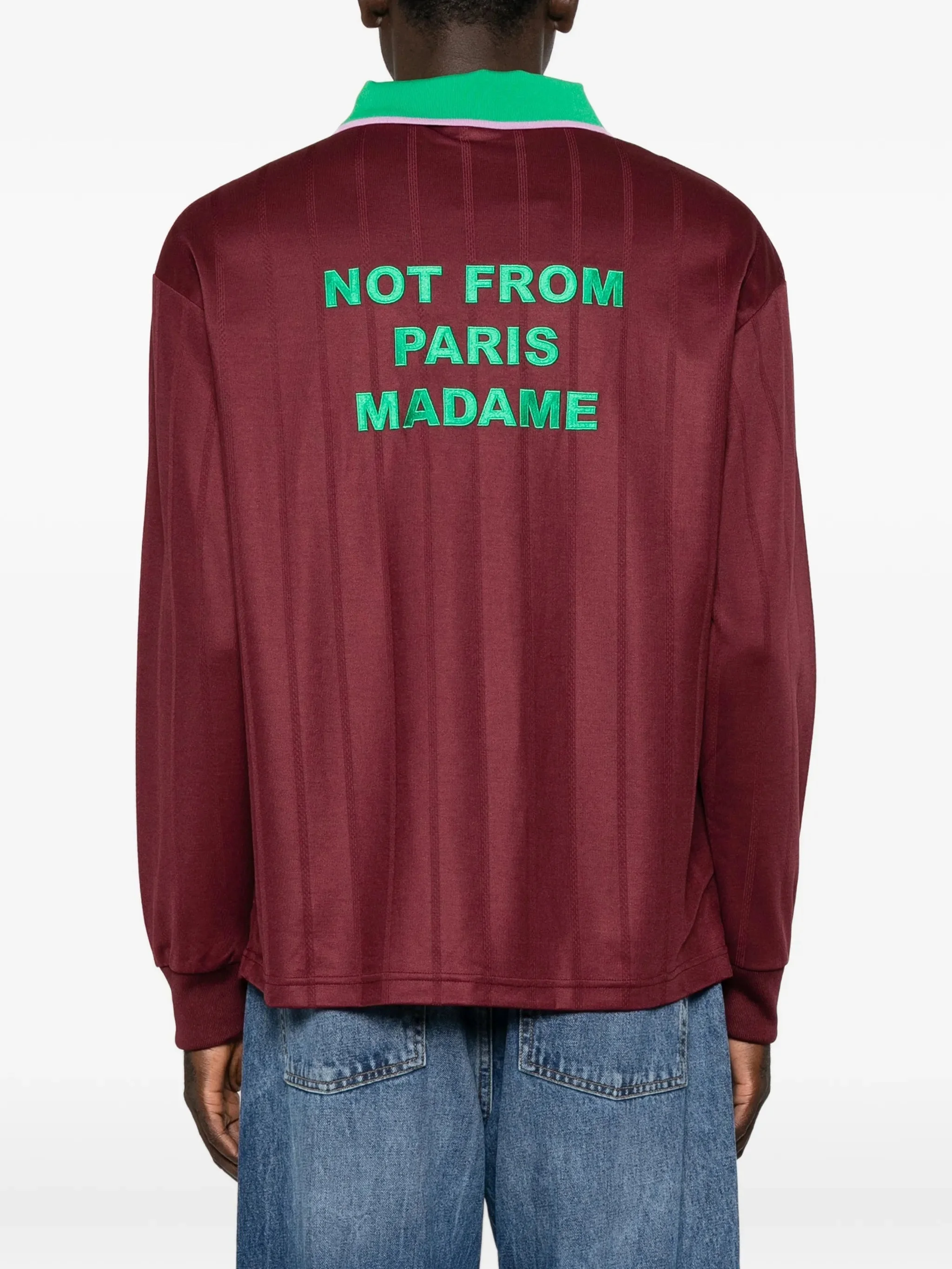 Drole De Monsieur Slogan Polo Shirt - 1