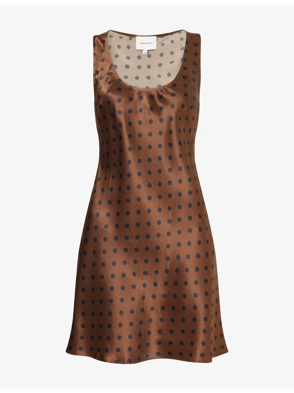 Eden Pola-Dot Silk Mini Dress - 1