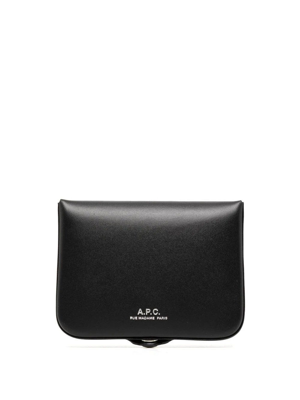 snap-fastening leather wallet - 1