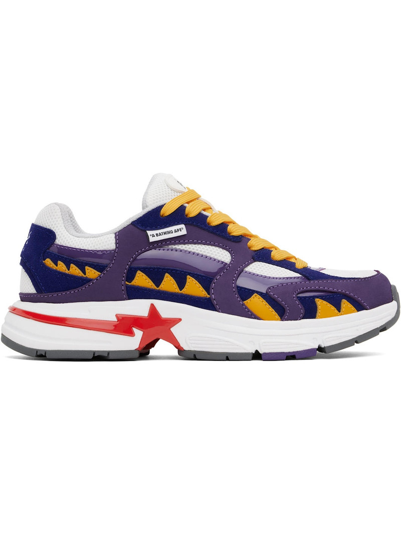 Blue & Purple Shark STA US M1 Sneakers - 1